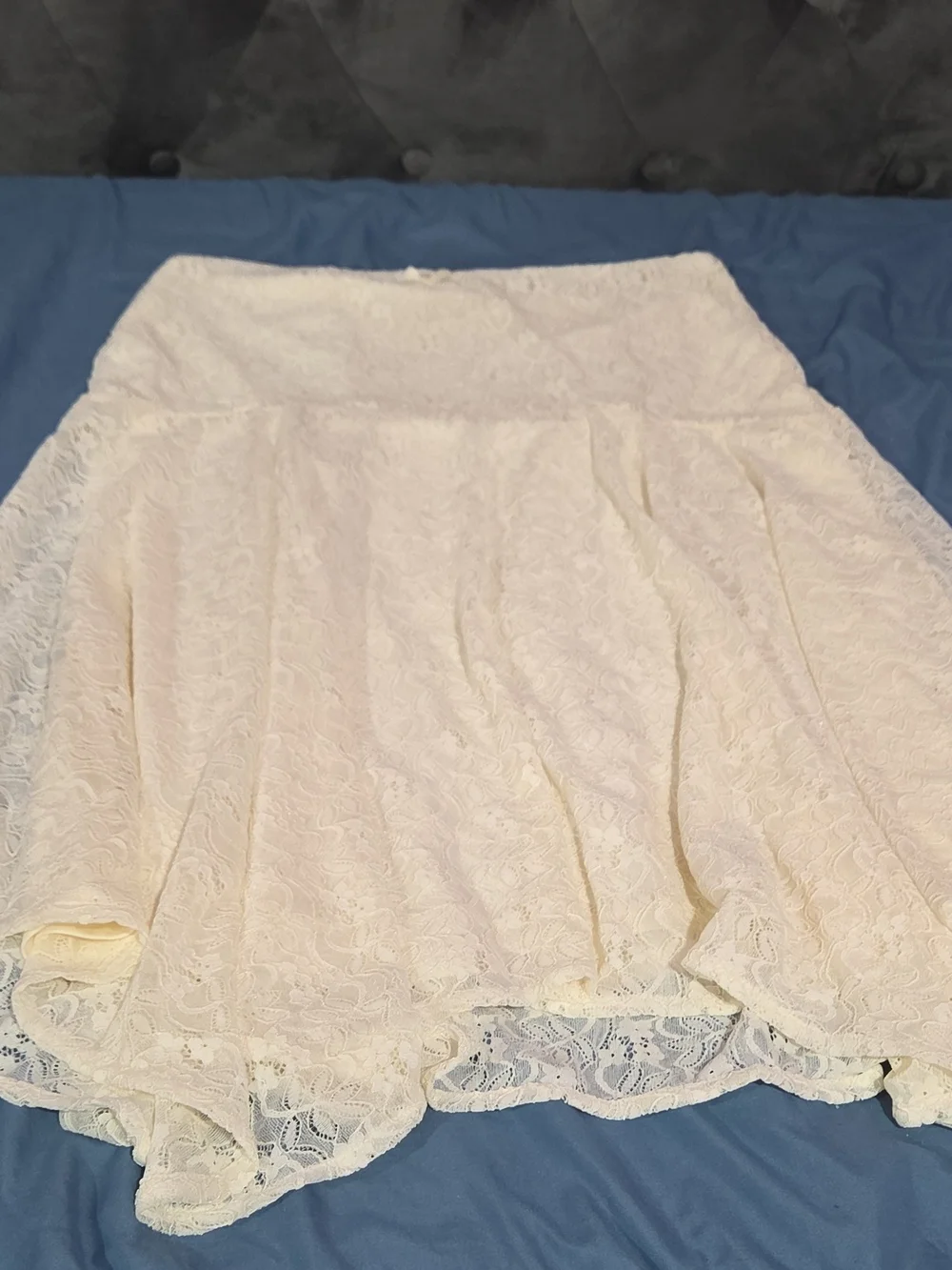 The Children's Place Cream Lace Flared Skirt